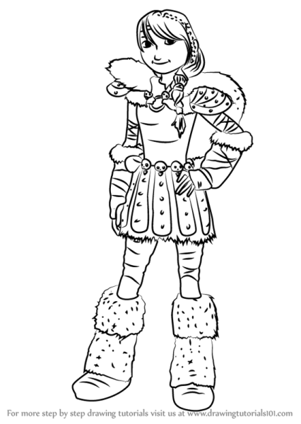 Астрид раскраска