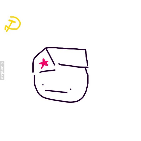 Пилотка рисунок карандашом