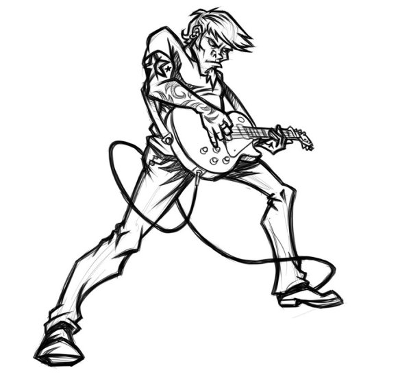 Гитарист скетч