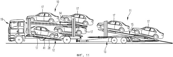 Пиктограмма автовоз с автомобилями