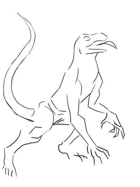 Рисунок варана поэтапно