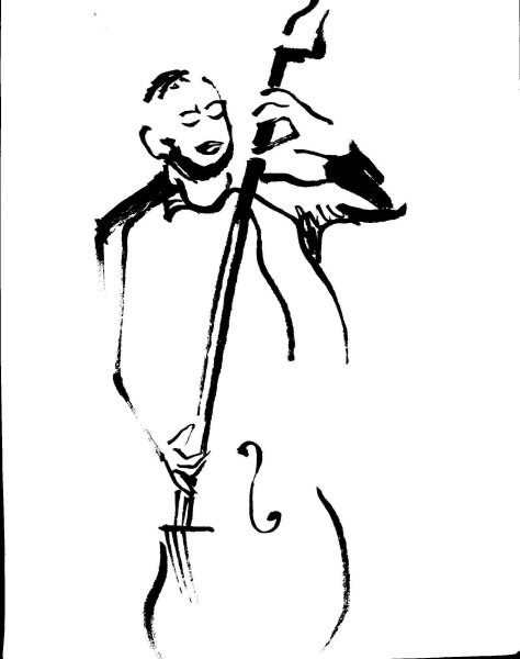 Контрабас карандашом