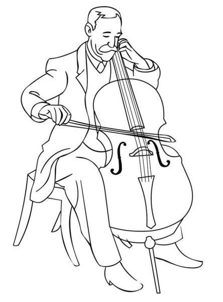 Скрипка карандашом