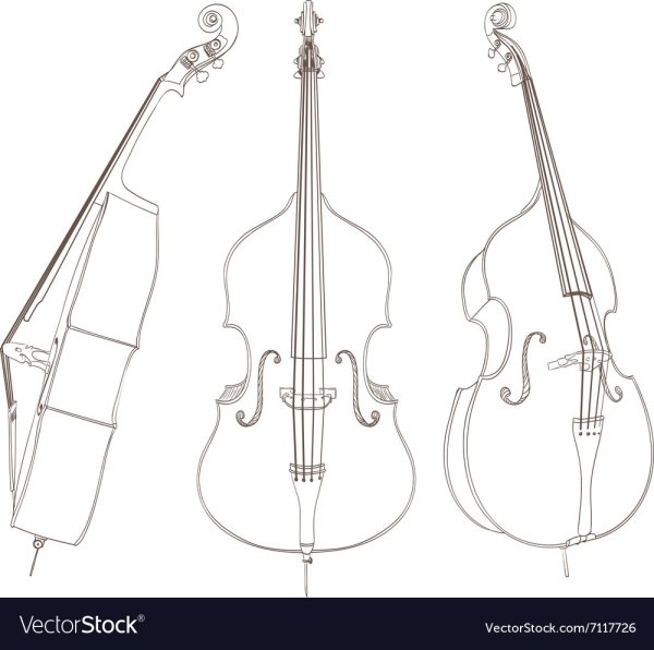 Виолончель набросок