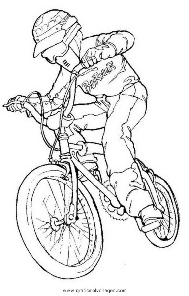 Раскраска BMX