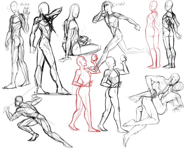 Интересные позы для рисования