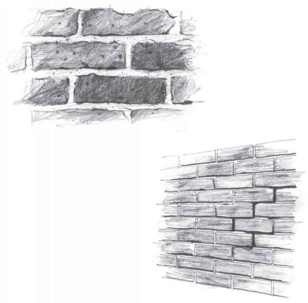 Эскиз кирпича