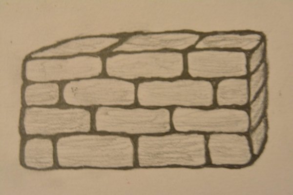 Кирпичная кладка для рисования