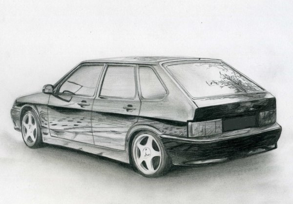 Рисунок машины ВАЗ 2114