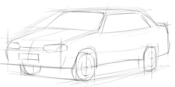 ВАЗ 2115 карандашом