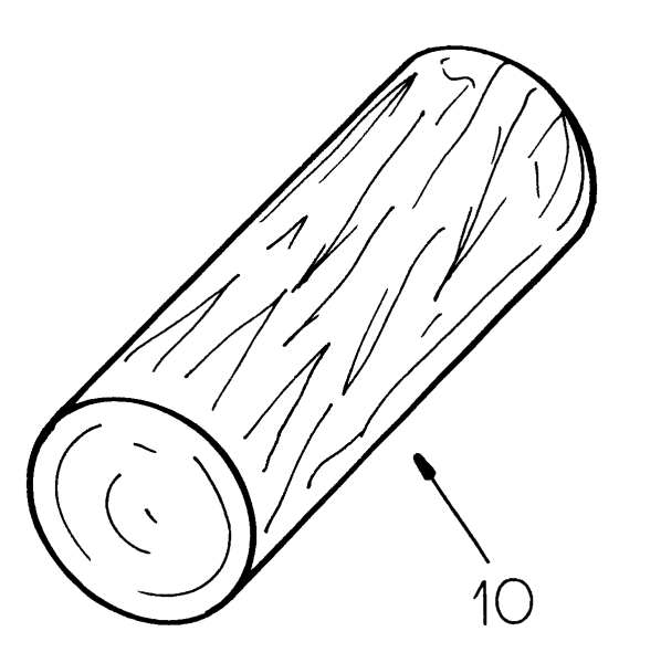 Бревно нарисованное