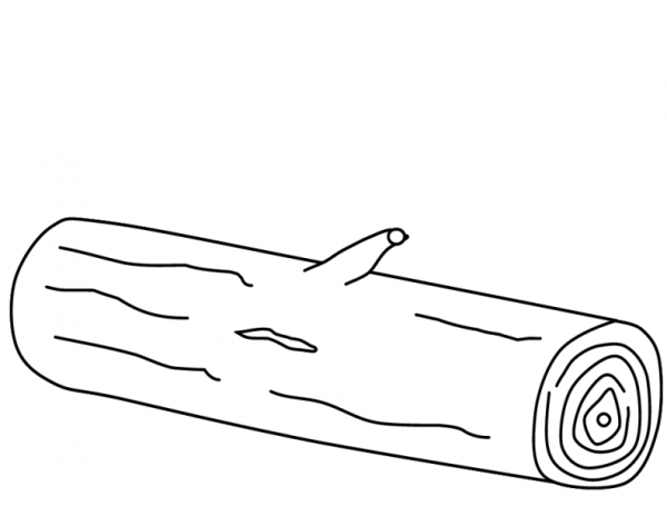 Бревно карандашом