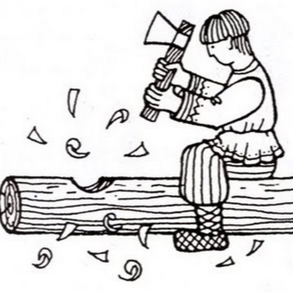 Нарисуйте одно из занятий древних славян