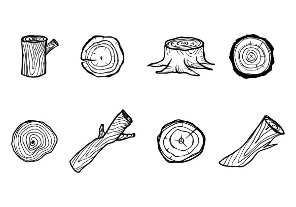 Бревно вектор