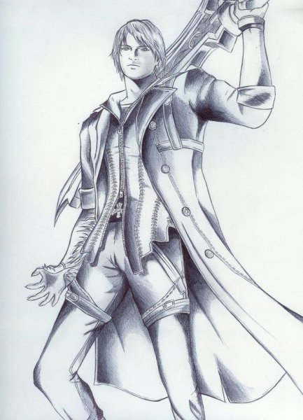 Как нарисовать прическу Данте