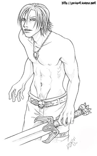 Девил май край карандашом