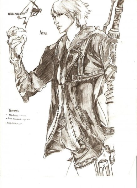 Данте рисунок карандашом