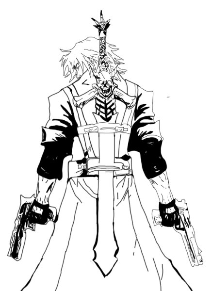Данте Devil May Cry рисунок