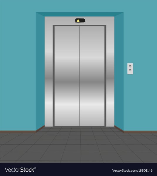 Нарисованный лифт изнутри