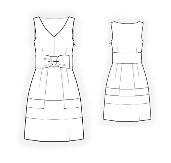 Набросок летнего платья