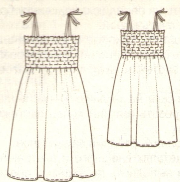 Эскиз сарафана для девочки