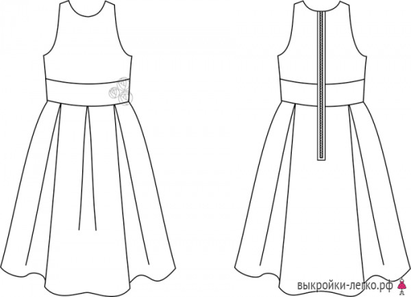 Нарисовать сарафан