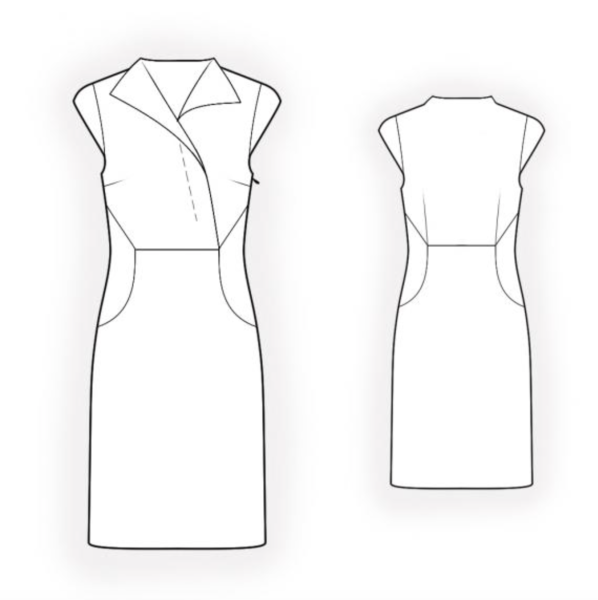 Эскиз классического платья