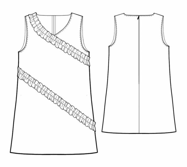 Лекало сарафана для девочки