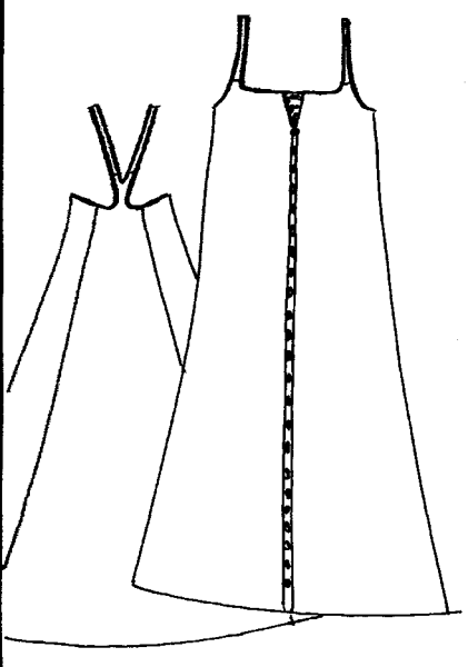 Эскиз сарафана русского народного