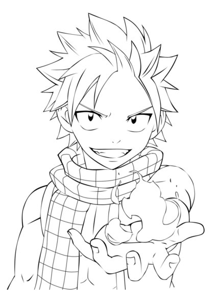 Нацу Драгнил раскраска