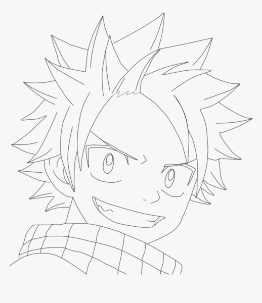 Хвост феи Нацу поэтапно