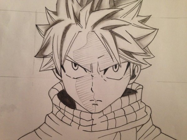 Нацу Драгнил для срисовки