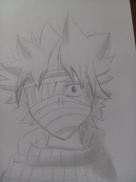 Нацу Драгнил нарисовать поэтапно