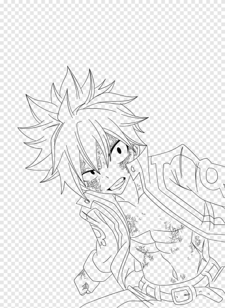 Раскраска Фейри Тейл Нацу