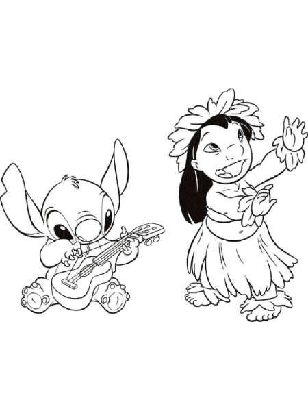 Раскраски Дисней герои Стич
