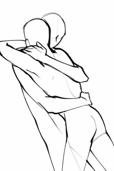 Два человека обнимаются референс