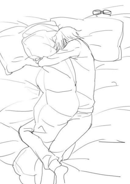 Объятия набросок