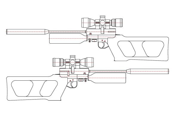 Винторез снайперская винтовка чертежи