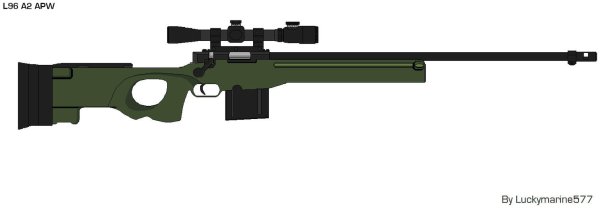 Винтовка AW l96 в камуфляже