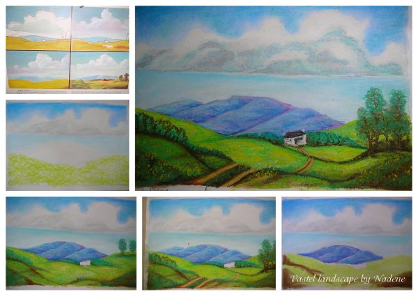 Поэтапное рисование пейзажа