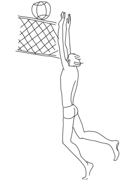 Волейбольные раскраски