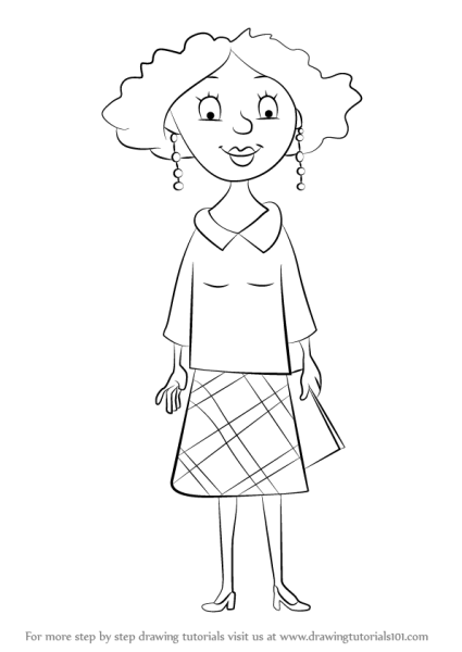 Раскраска мама для детей без ребенка