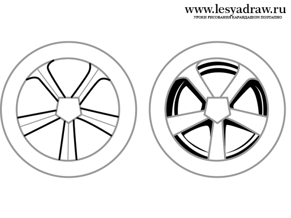 Колесо раскраска для детей
