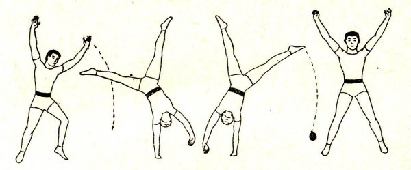 Переворот боком колесо техника выполнения