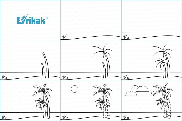 Поэтапное рисование нейзашь