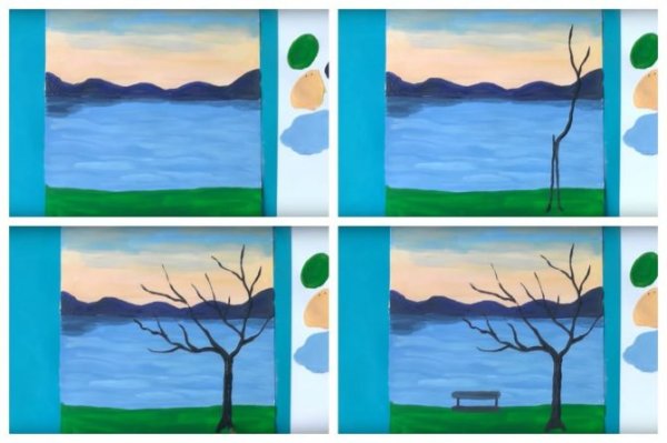 Черное море карандашом