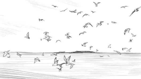 Построение композиции пейзажа