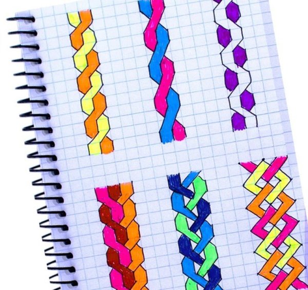 Косички по клеточкам