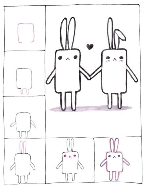 Рисунки легкие для личного дневника