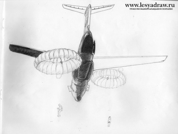 Десантник рисунок карандашом